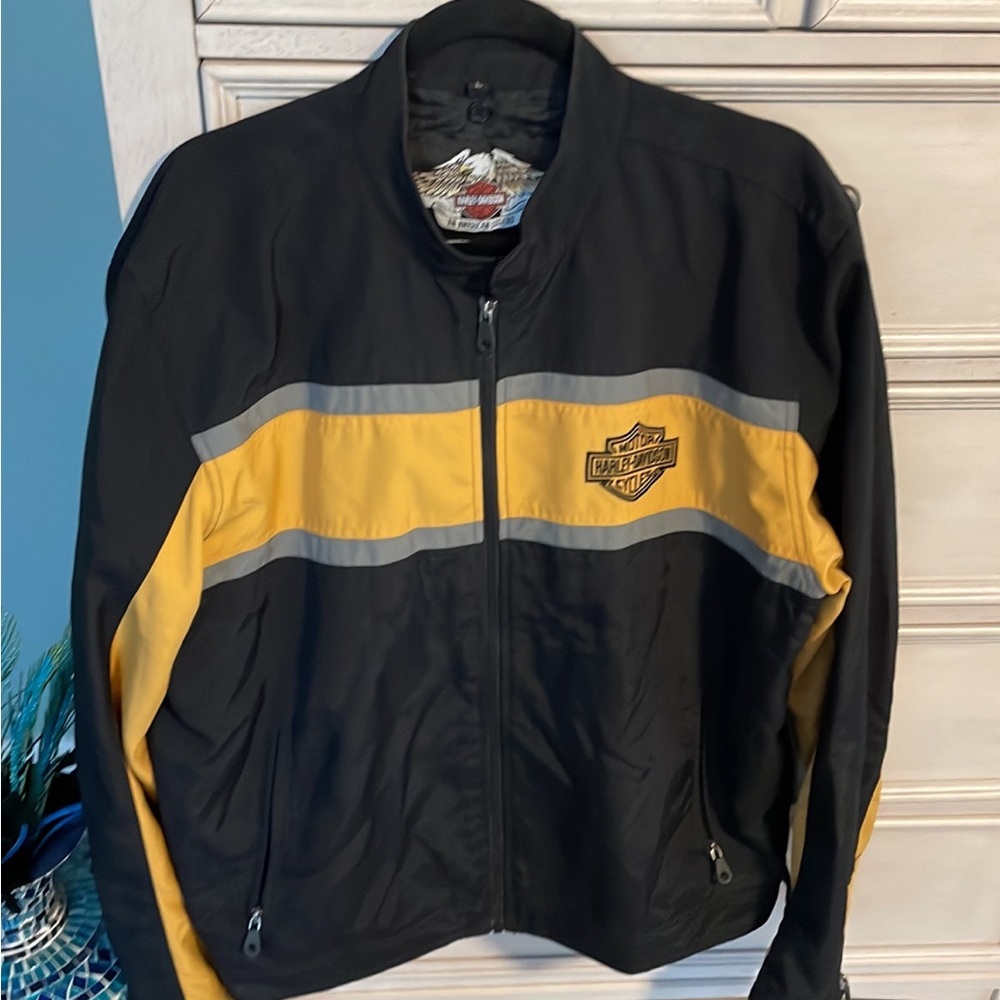 Men’s Harley Davidson, nylon motorcycle jacket large